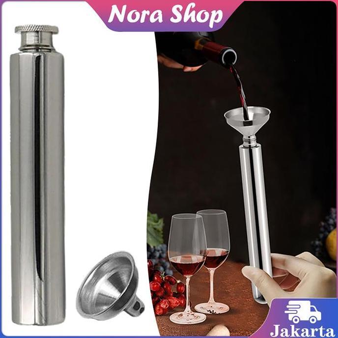 ZEMBHI 2oz Botol Hip Flask Wine Kecil Bahan Stainless Steel Flask Mini Portable Wine Flask
