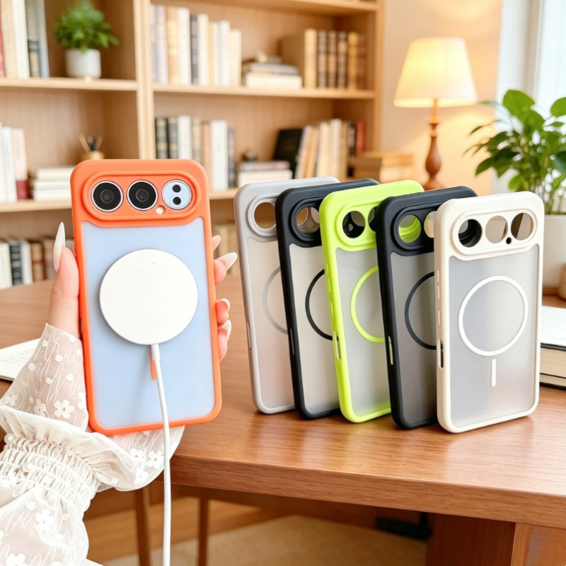 Penutup Transparan untuk Honor 500 500Pro Casing Tahan Guncangan Bening Pengisi Daya Nirkabel Magnet