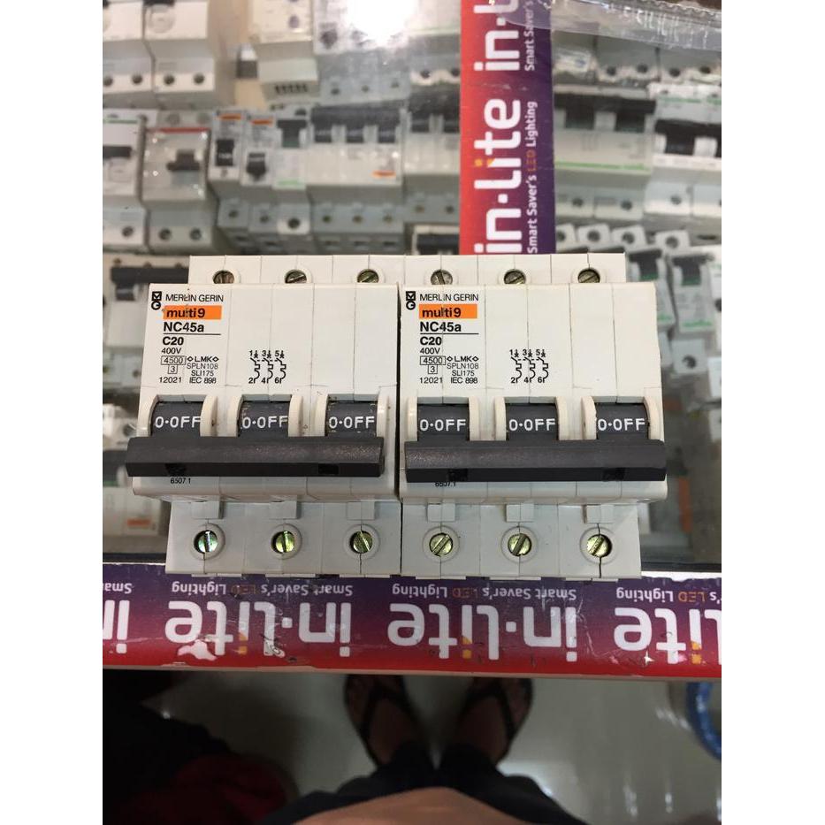 MCB merlin gerlin Multi9 NC45a 20A-32A 3p 4,5ka - 6A