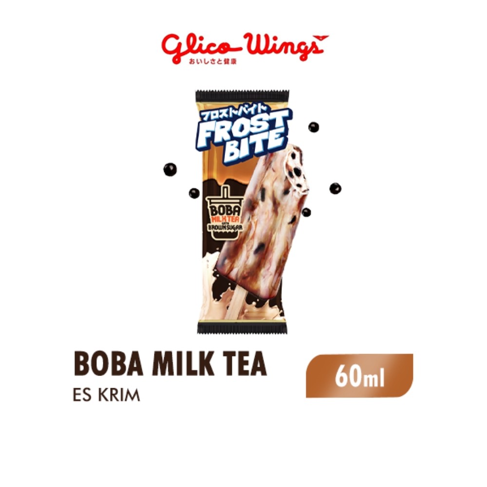 Glico Wings Frosbite Boba Milk Tea Ice Cream 60 ml