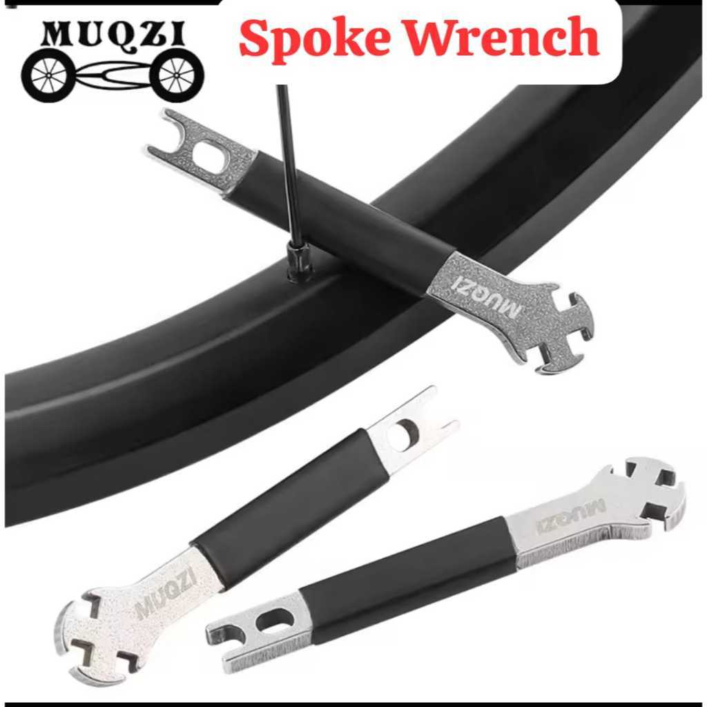 Foto Muqzi Kunci Stel Jari jari dengan Gagang Sepeda Velg Ruji Spoke Wrench Nipple tool 13g 14g 15g