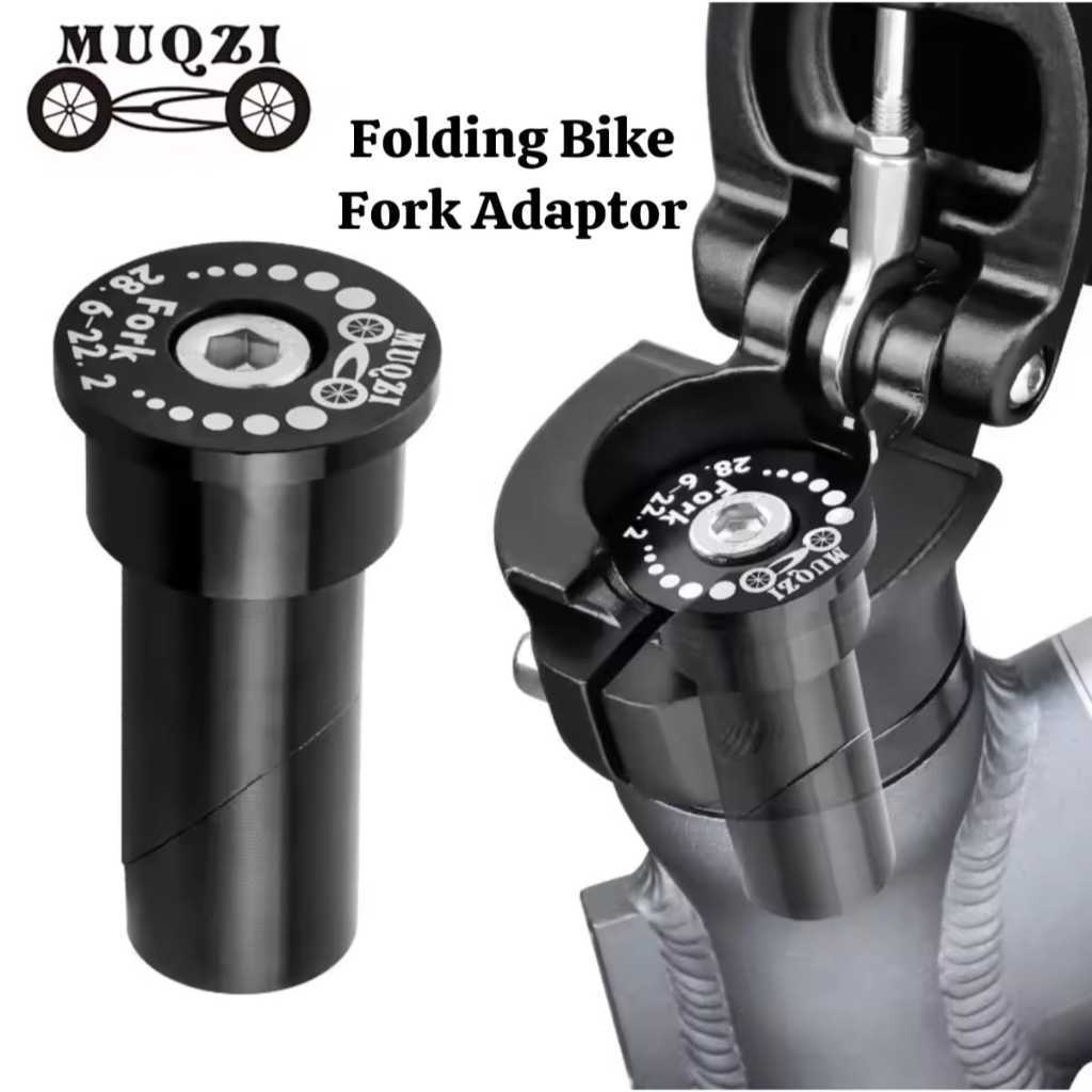 Foto Muqzi Adaptor Adapter Fork Stem Handlepost 28.6 ke 25.4 22.2 mm Jangkar Starnut Oversize OS Standar Sepeda Lipat Folding Bike Adapter Handle Post Fork Seli