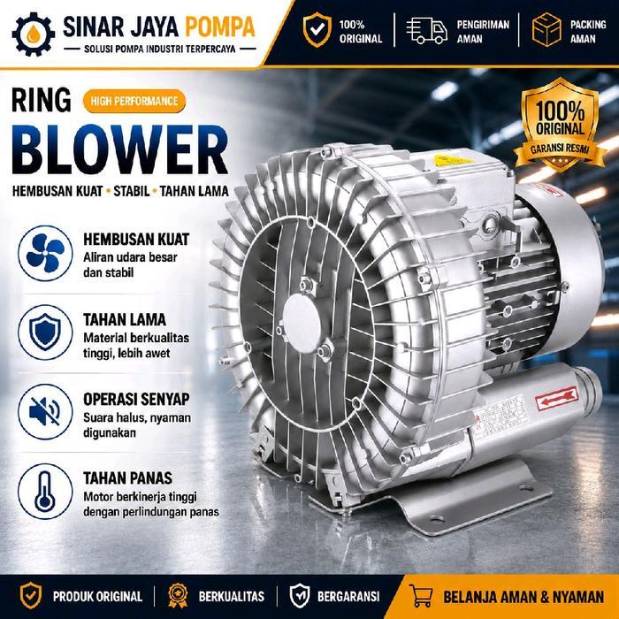 Ring blower tambak aerator Ipal vortex blower ROTOR 0.5hp 370watt