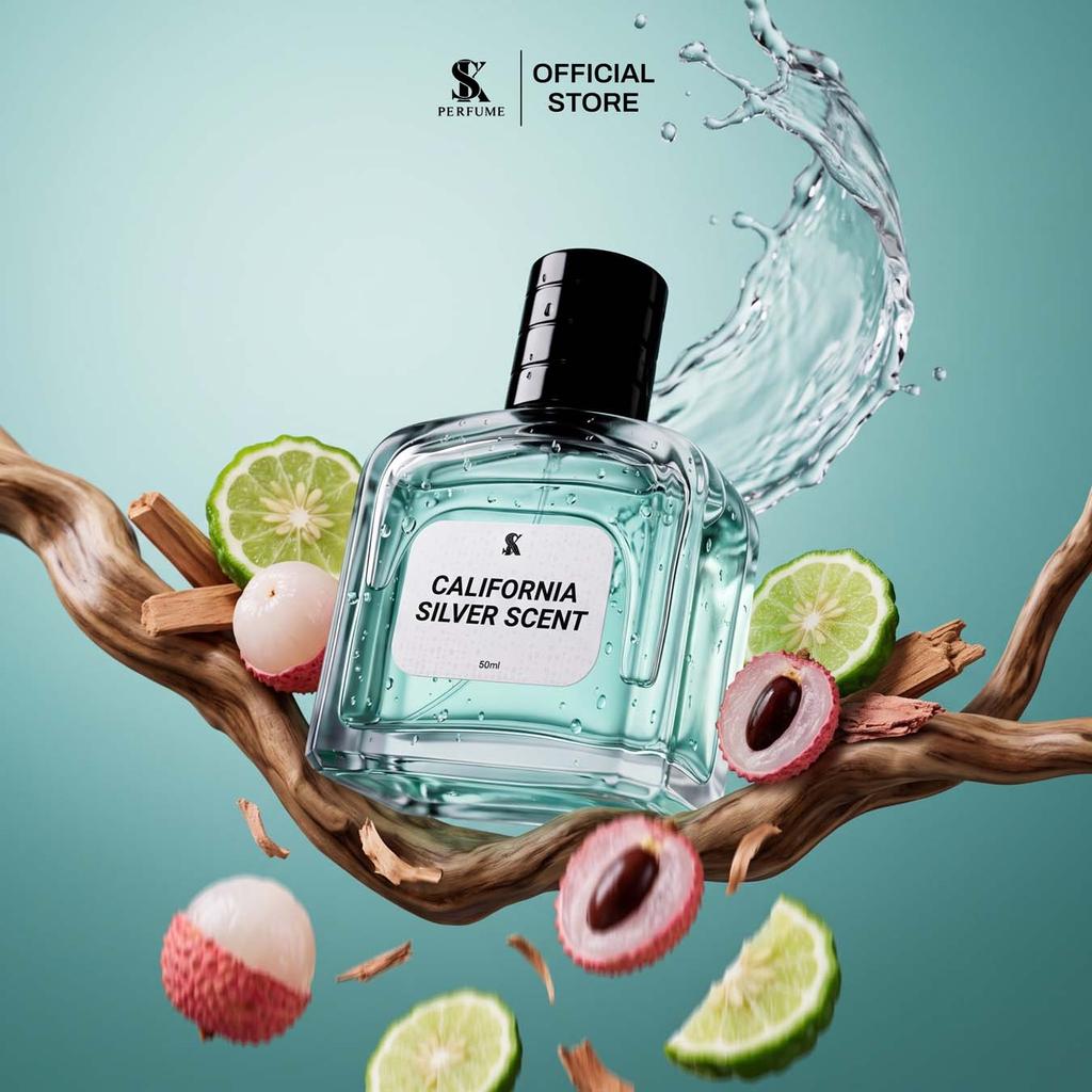 California Silver Scent - Parfume Pria Aroma Fresh dan Menyegarkan by SK Perfume