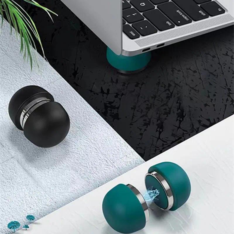 1 Pair Magnet Portable Laptop Stand Notebook Accessories Notebook Mushroom Mini Laptop Holder Foldab