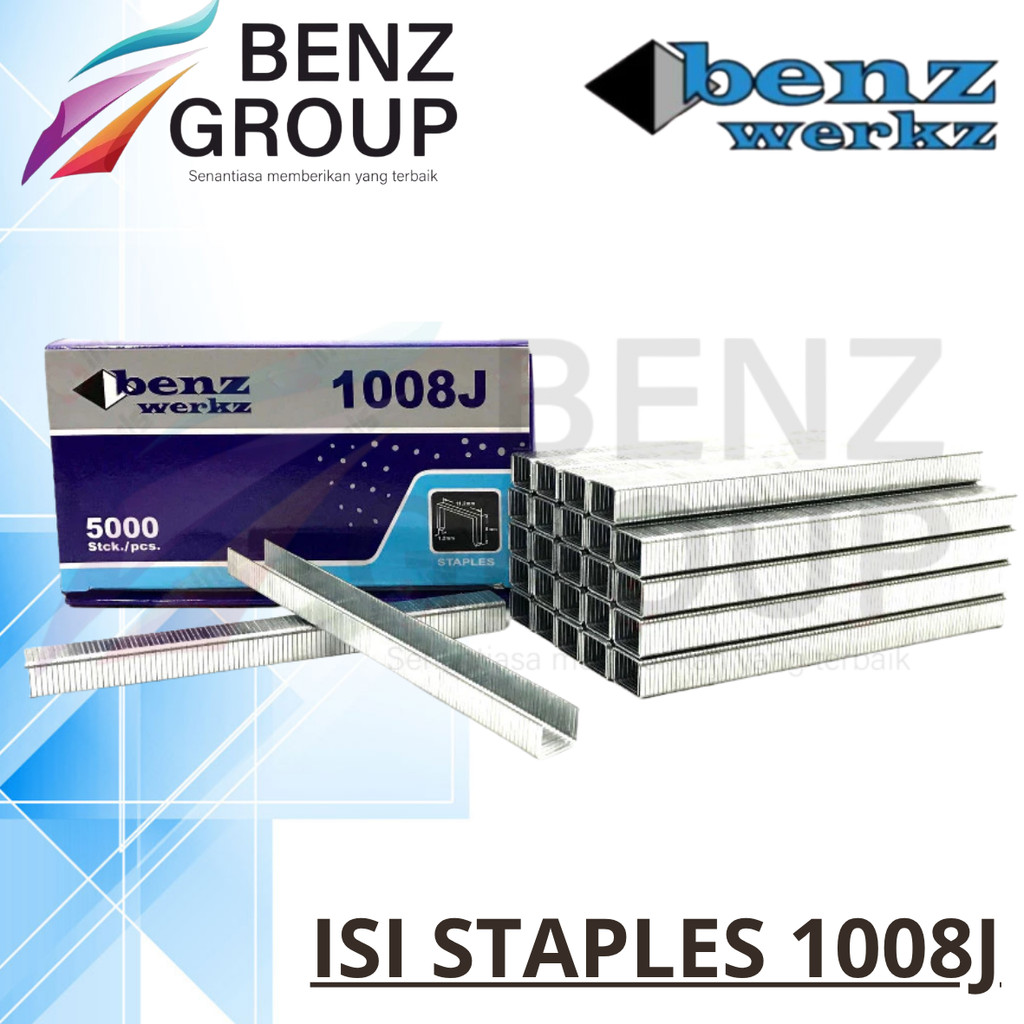 Benz Werkz Isi Staples Tembakan Angin 1008J - Isi Steples 10mm 1008J - Kodenki Isi Staples Paku Temb
