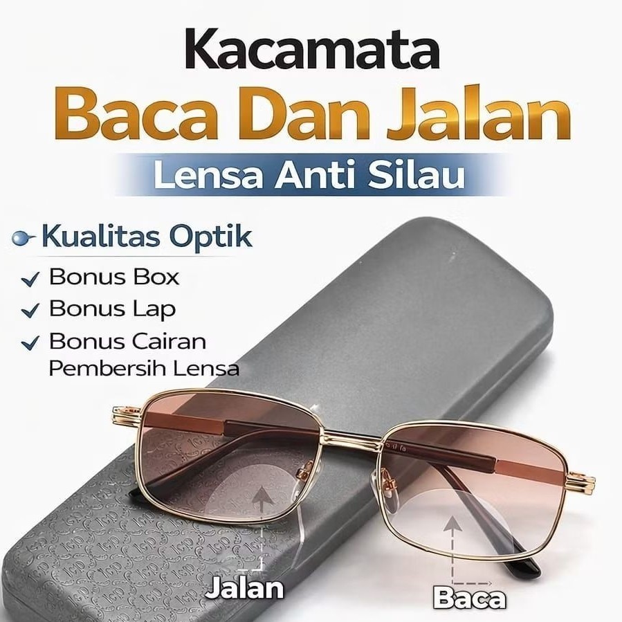 kacamata baca dan jalan / kacamata plus pria wanita / kacamata baca pria wanita kualitas optik
