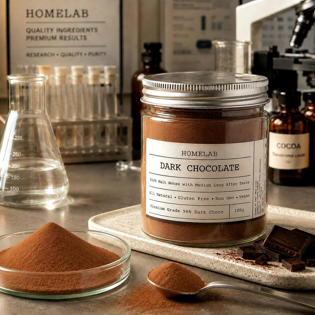 HOMELAB | 98% DARK CHOCOLATE POWDER - 100gr | Bubuk Cokelat Premium