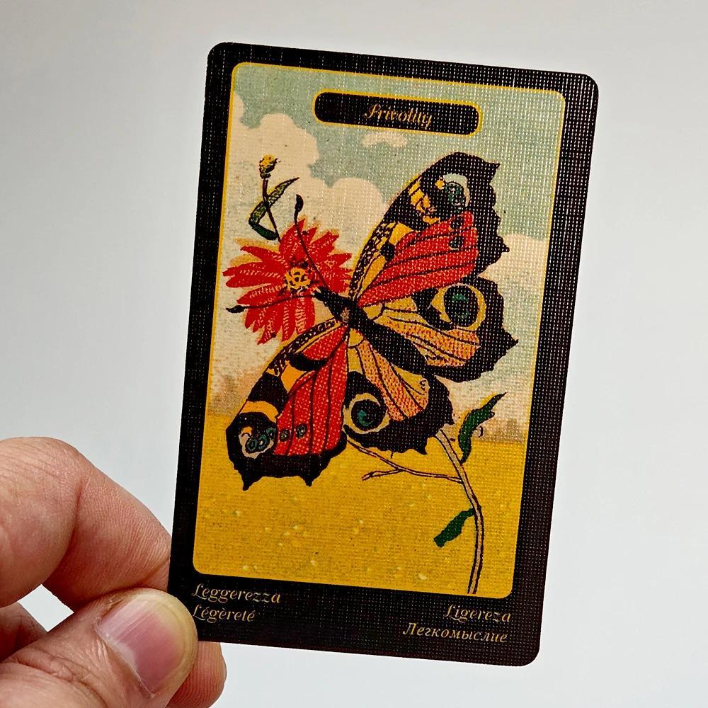 Gypsy Oracle Deck English and Spanish Edition Printed on 350GSM Double-embossed Cardstock 52 Pcs Ora