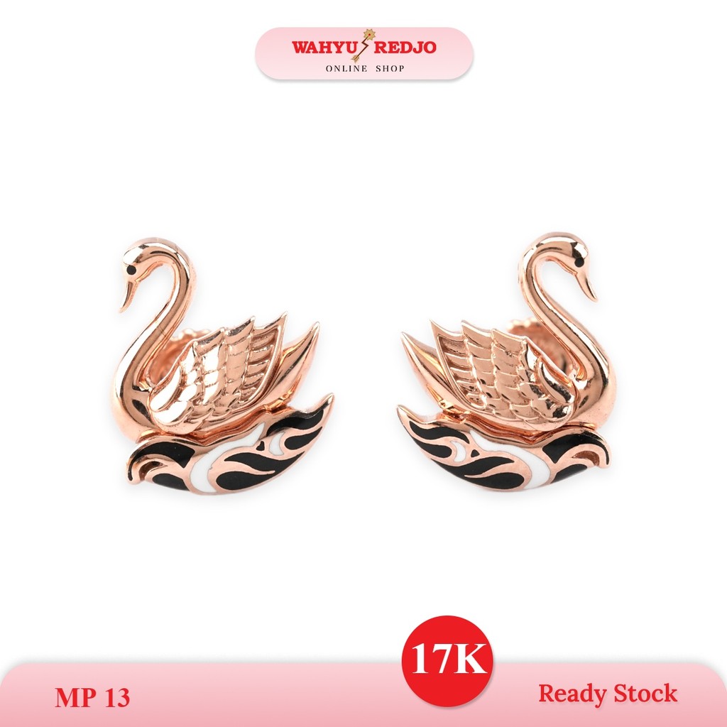 Anting Emas 17K Wahyu Redjo Motif TSK Angsa Pameran