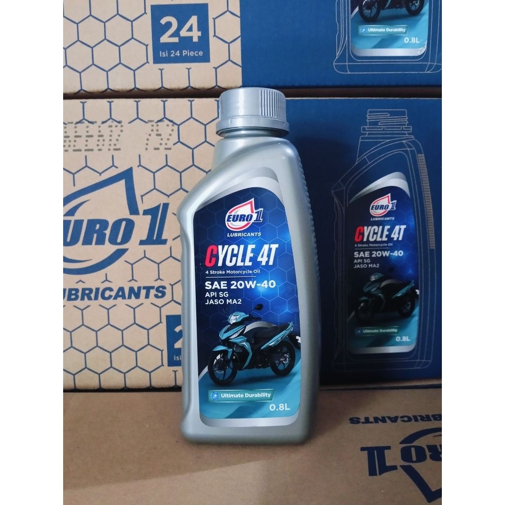 EURO 1 OLI MESIN MOTOR 4T 20W-40 JASO MA2
