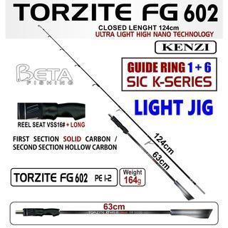 KENZI Rod Pancing Torzite FG Light Jig 602 Joran