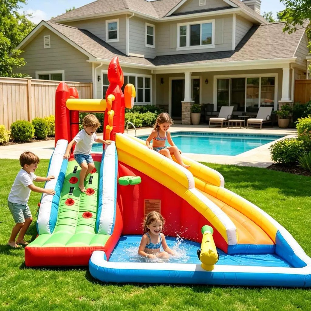 Happy Hop Rumah Istana Balon Inflatable Toys Perosotan Anak Inflatable Bouncer Rumah Balon Crab Kepi