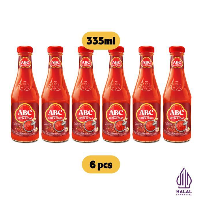 ABC Sambal Extra Pedas 335 ml - Multipack 6 pcs - Heinz