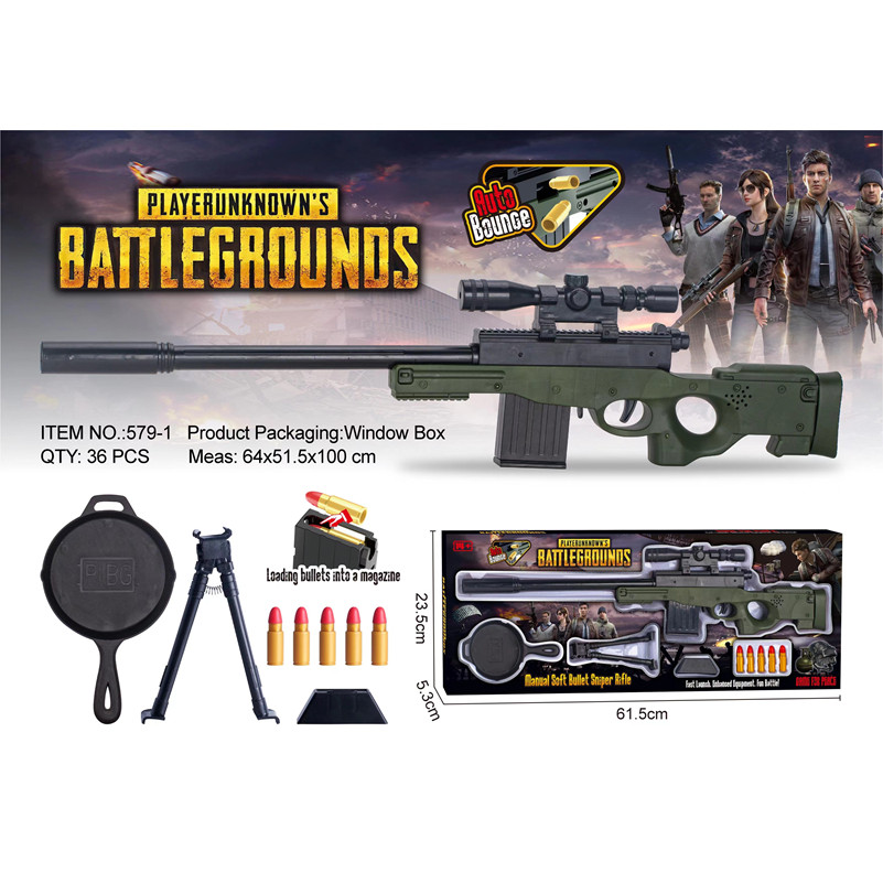 Mainan Anak Tembak Sniper Magnum AWP Water Bullet Gun PUBG Cangkak Pelontar Auto Bounce