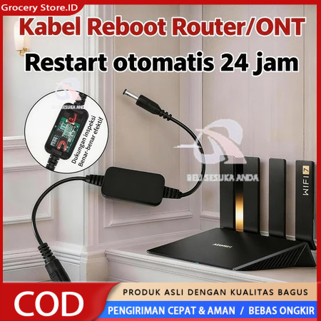 Router kabel restart otomatis wifi 24-hour reboot pengatur waktu penguat sinyall ruter wifi jarak ja
