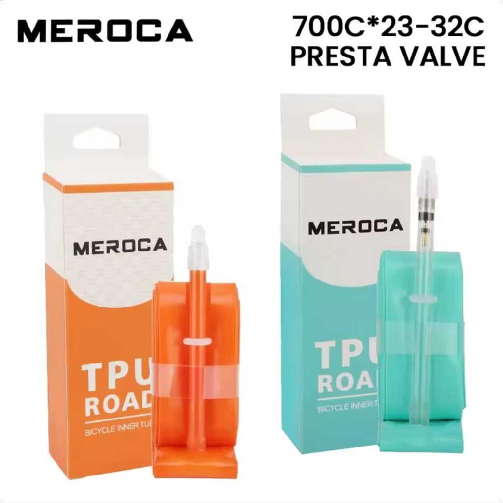 Foto MEROCA Ban Dalam Inner Tire TPU Ultralight 700C x 23 - 32C 700 x 23 - 32C Presta FV Inner tube MTB Sepeda Roadbike RB