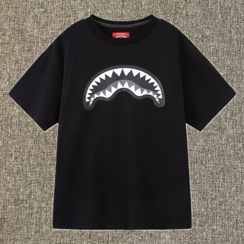Sprayground Shark Big Logo Tee Black Original / Baju Kaos Sprayground Authentic