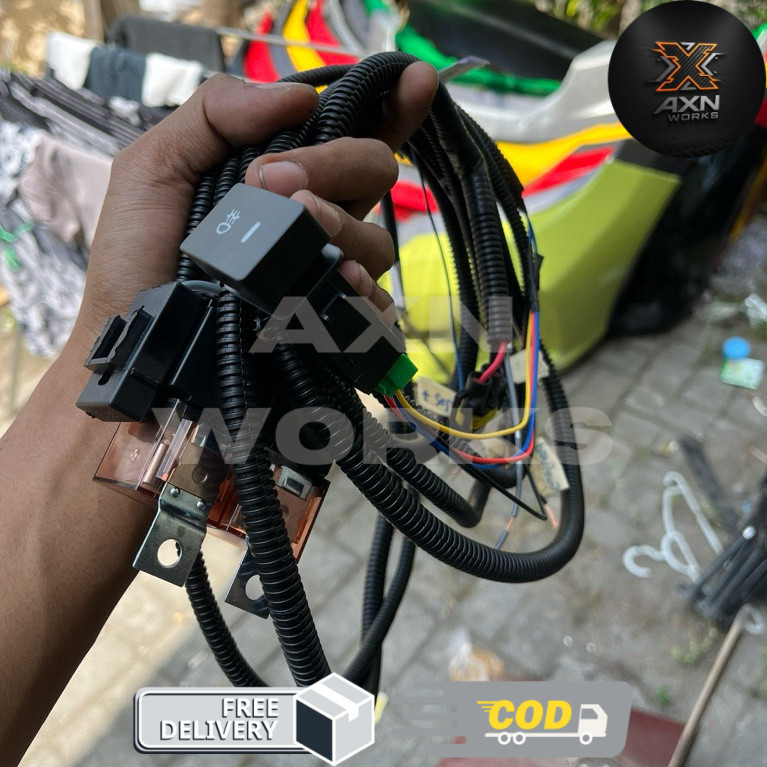 kabel foglamp biled brio mobilio avansa xenia E / S upgrade foglamp biled relay projecktor custom pa