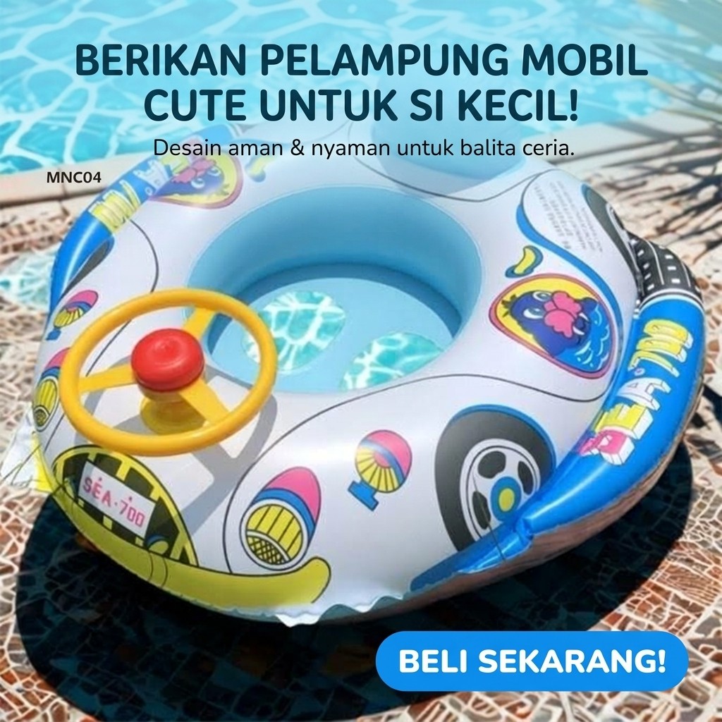 BSD Pelampung Ban Renang Anak Bayi Untuk Belajar Berenang Stir Bunyi Usia 6 12 Bulan 1 3 4 5 6 Tahun