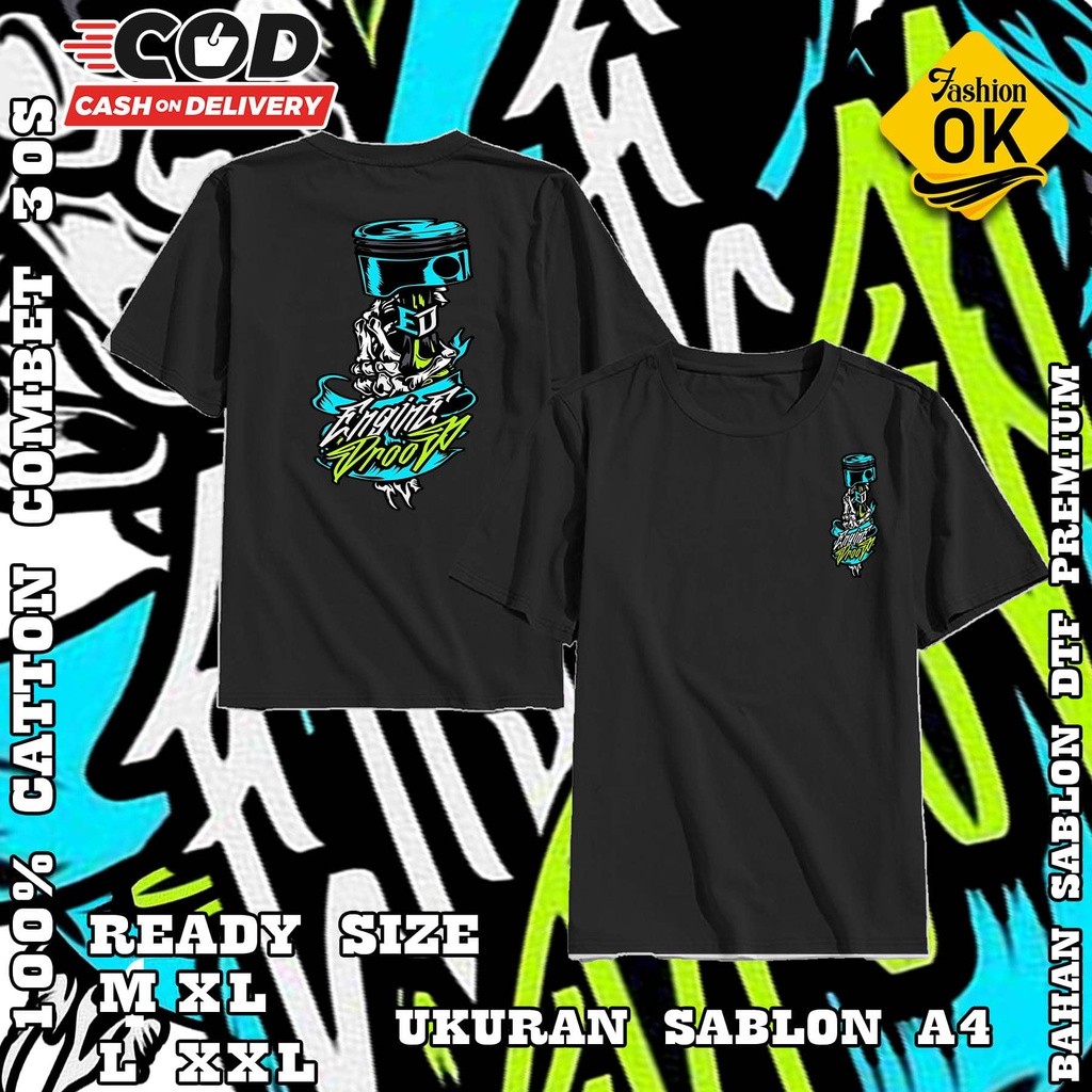 Baju Kaos Racing Hell Balap Balap Otomotif Untuk Pria Wanita