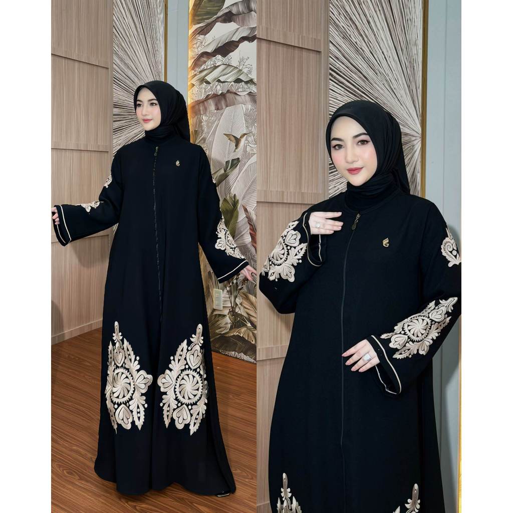 Gamis abaya bordir Madinah premium bilza