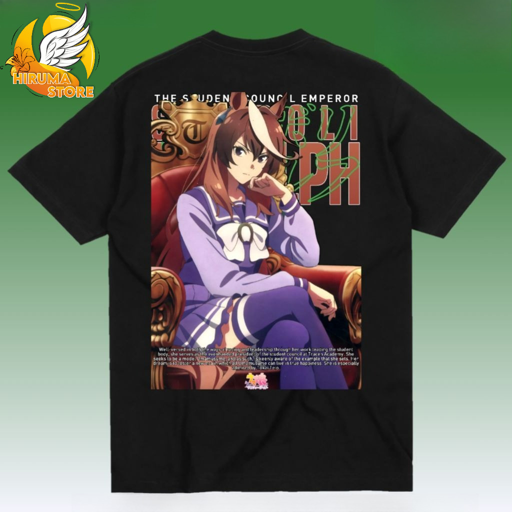 Kaos Anime Baju Symboli Rudolf Uma Musume Pretty Derby