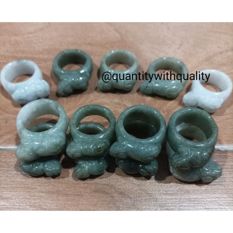 Cincin Pixiu Giok Burma Premium jadeite jade type a batu alam birma