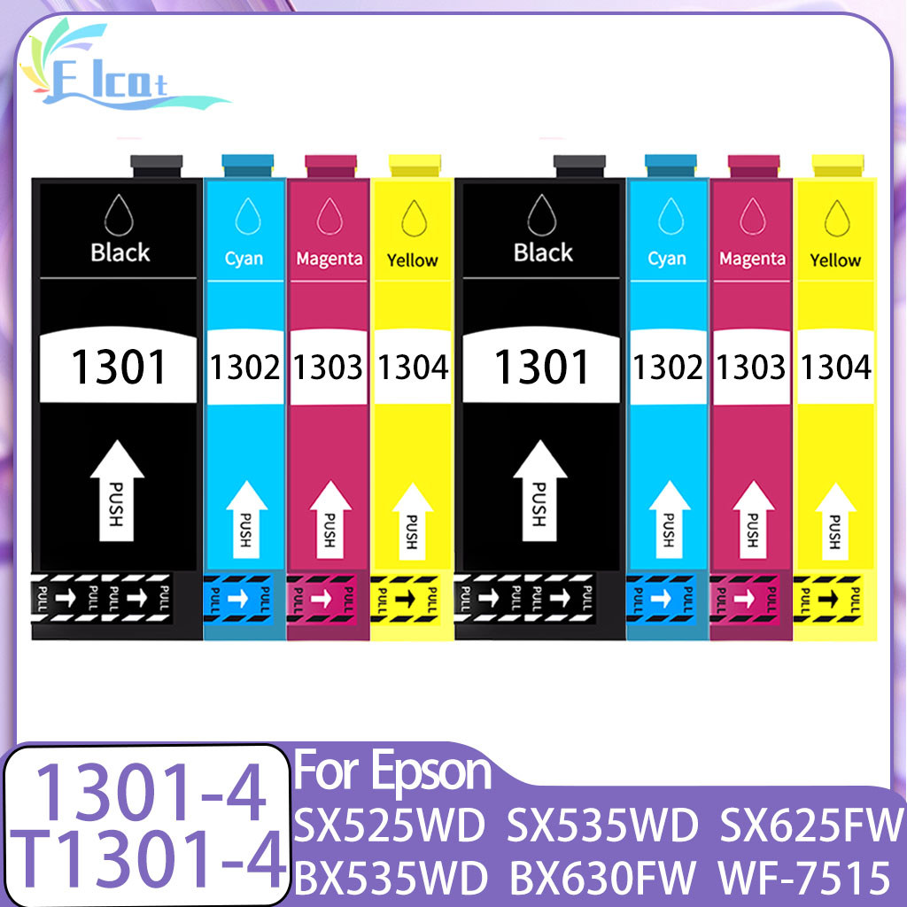 130 1301 T1301 T1302 T1303 T1304 Ink Cartridge Compatible For Epson SX525WD SX620FW SX445 SX535 BX52