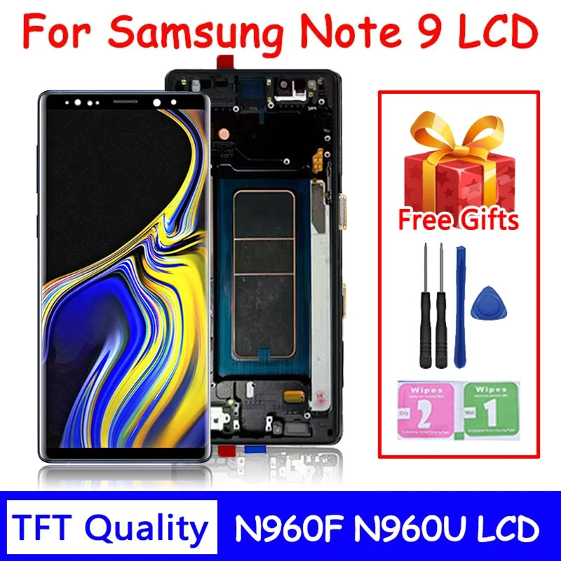 New Note9 LCD For Samsung Note9 LCD splay Tou Screen gitizer Assembly For Samsung Note 9 N960F N960U
