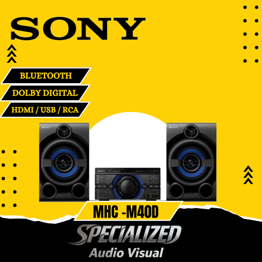 SONY hifi system MHC-M40D / MHC-M40 GARANSI RESMI
