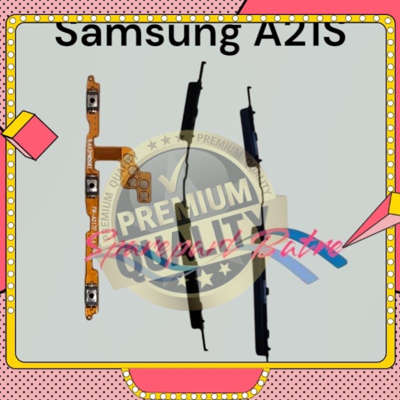 Sepaket Tombol Luar On Off Volume Samsung A21S A217 Flexible On Off Samsung A21S Satu Set