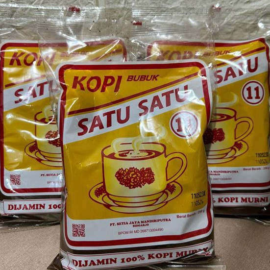 Kopi Bubuk Satu Satu/Kopi bubuk hitam murni/ 250 gr Kopi bubuk murni