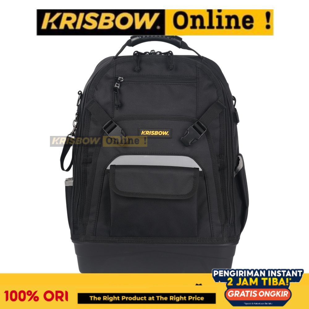 Krisbow 30 ltr Tas Ransel Perkakas - Hitam Tool Bag Tool Pouch Kantong Alat