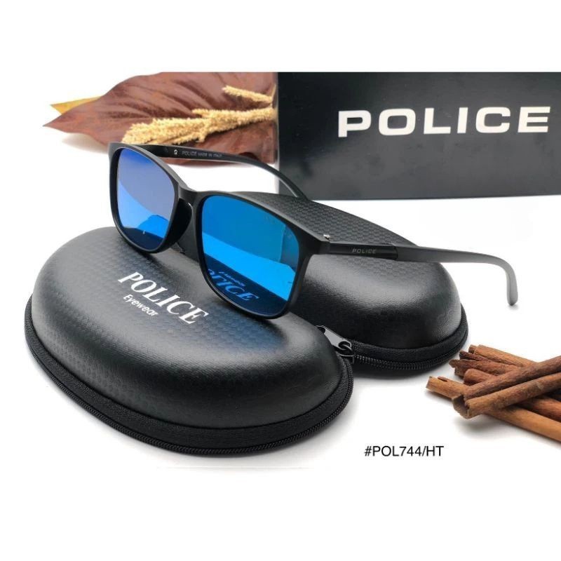 KACAMATA FASHION POLISE 744 LENSA POLARIZED ANTI SILAU MATAHARI GAYA SIMPLE ELEGAN PRIA WANITA  .