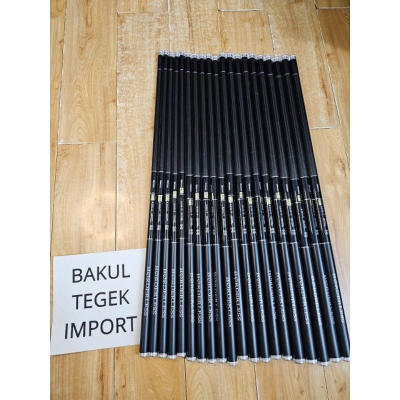 BISA (COD) tegek GLA Plus ShimaNo Borderless Joran ROS PENDEK 79cm Gratis Packing Pipa PVC