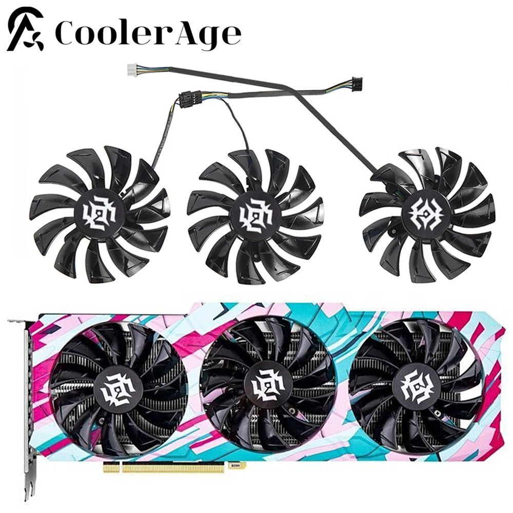 For ZOTAC RTX 3090 3080 3070 3060Ti X Gaming OC Video Card Fan New RTX3090 RTX3080 RTX3070 RTX3060Ti