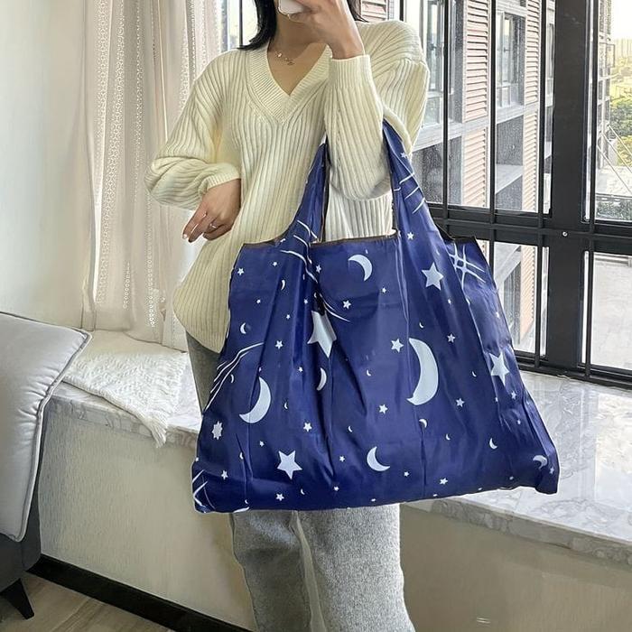 tas travel bag tas belanja tote bag tahan air bahan ramah lingkungan SIZE LARGE 100% import Wanita -