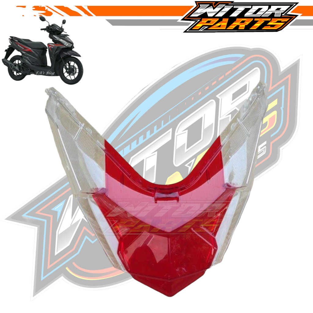 Mika Kaca Lampu Stop Belakang Honda Vario 125 Vario 150 Led Esp 2015 2016 2017 / Mika Lampu Belakang