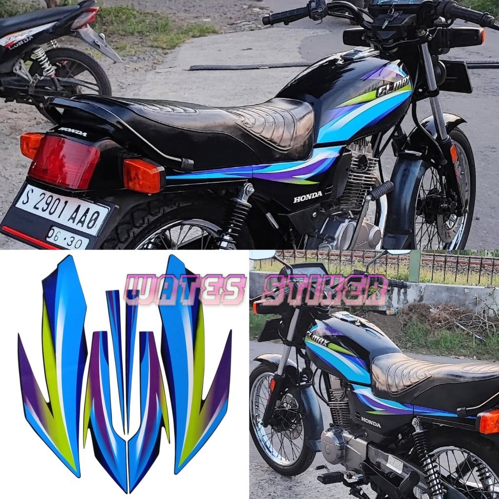 Striping Decal Polet Sticker honda GL Max glmax 2004 buru  honda GL Max glmax 2004 biru