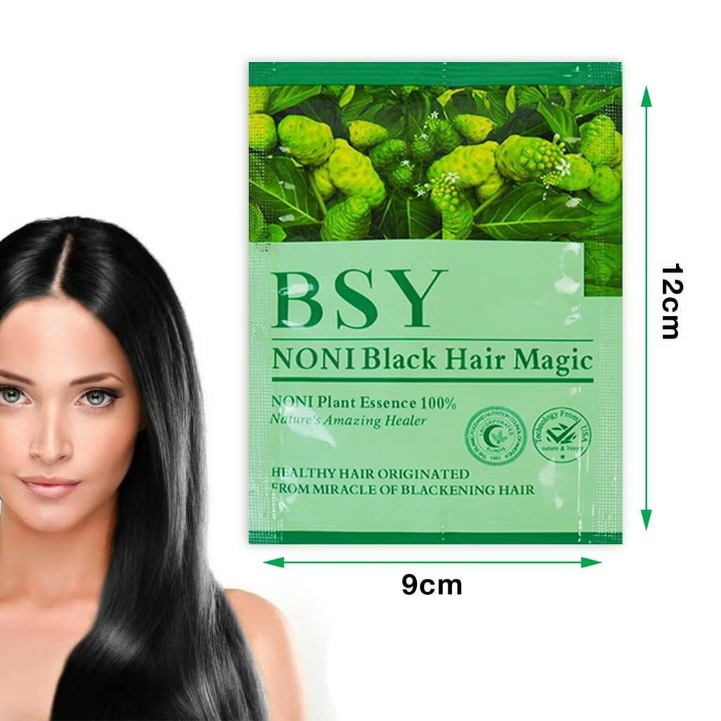 BS - [ SACHET ] BSY NONI Shampo Penghitam Rambut Alami Organik 20ml - BSY NONI Black Hair Magic Asli