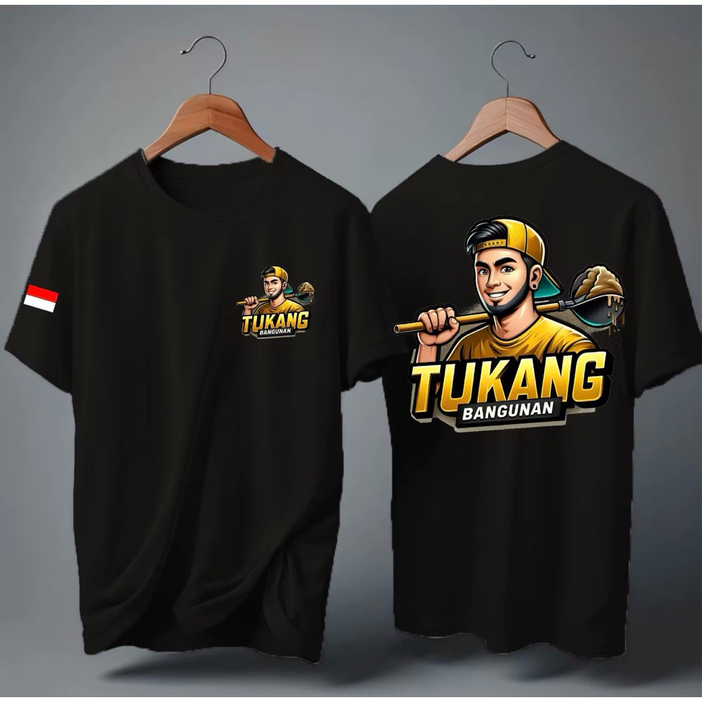 Kaos Distro Atasan Pria Tukang Bangunan Premium S-XXL Ranberry Graphic t-shirt