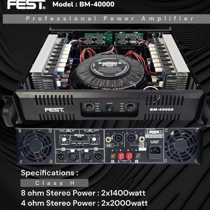 Power Fest BM 40000 Original Amplifier FEST BM-40000 Class H