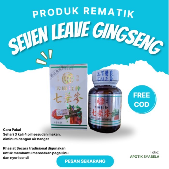 Paling Banyak Dicari ( Seven Leave Original ) RADYY STOKK PASTI ORI Seven leave ginseng botol plasti