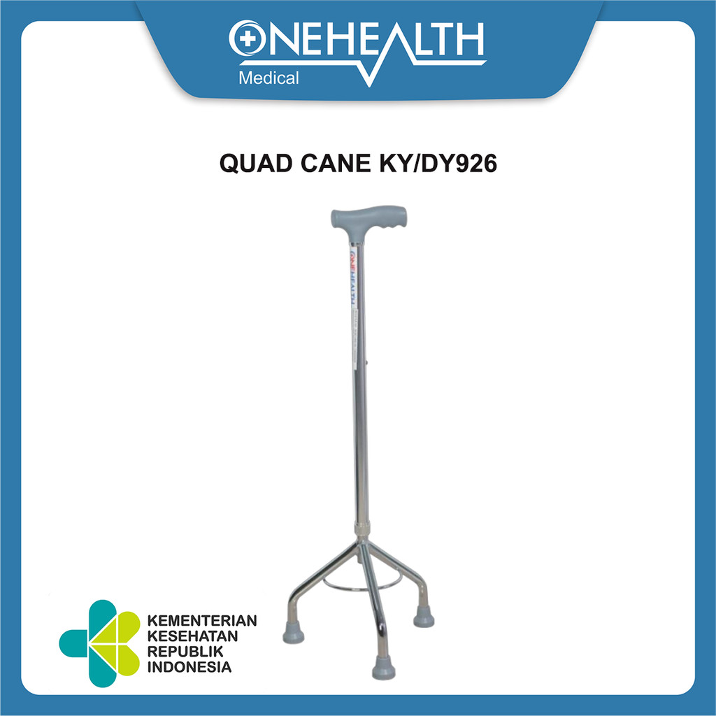Onehealth Cane Dy926 | Ky926 - Tongkat Kaki 3 untuk Lansia Ukuran Ketinggian Tongkat Dapat Diatur (7