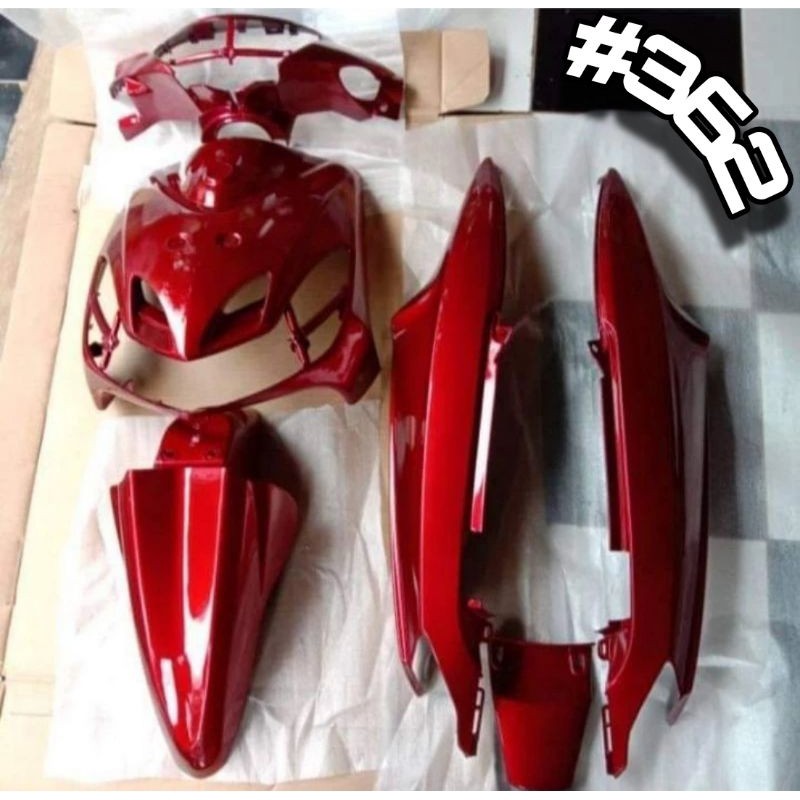 FULL SET HALUS BODY YAMAHA MIO SMILE MERAH MAROON || FULL HALUS BODY MIO SMILE MAROON || FULL SET BO
