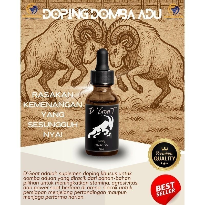 D'GOAT Obat Doping Domba Adu Domba Garut Adu Domba Stamina Tahan Sakit Nafsu Membara & Cocok Juga Un