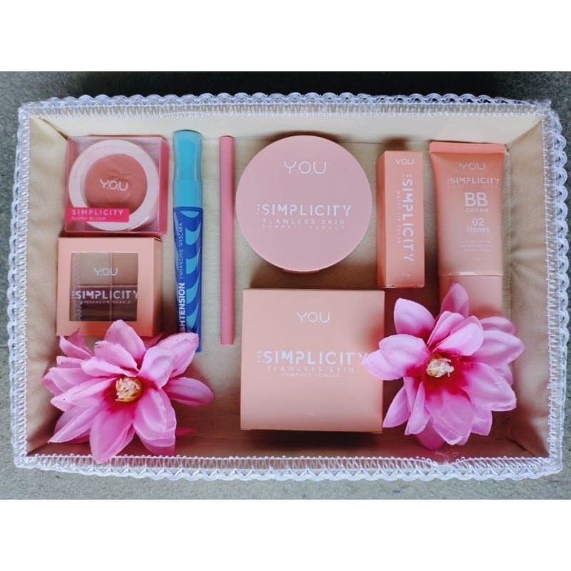 YOU PAKET K ( FREE SHEET MASK)  YOU PAKET SIMPLICITY LENGKAP . PAKET HANTARAN . PAKET SESERAHAN . HA