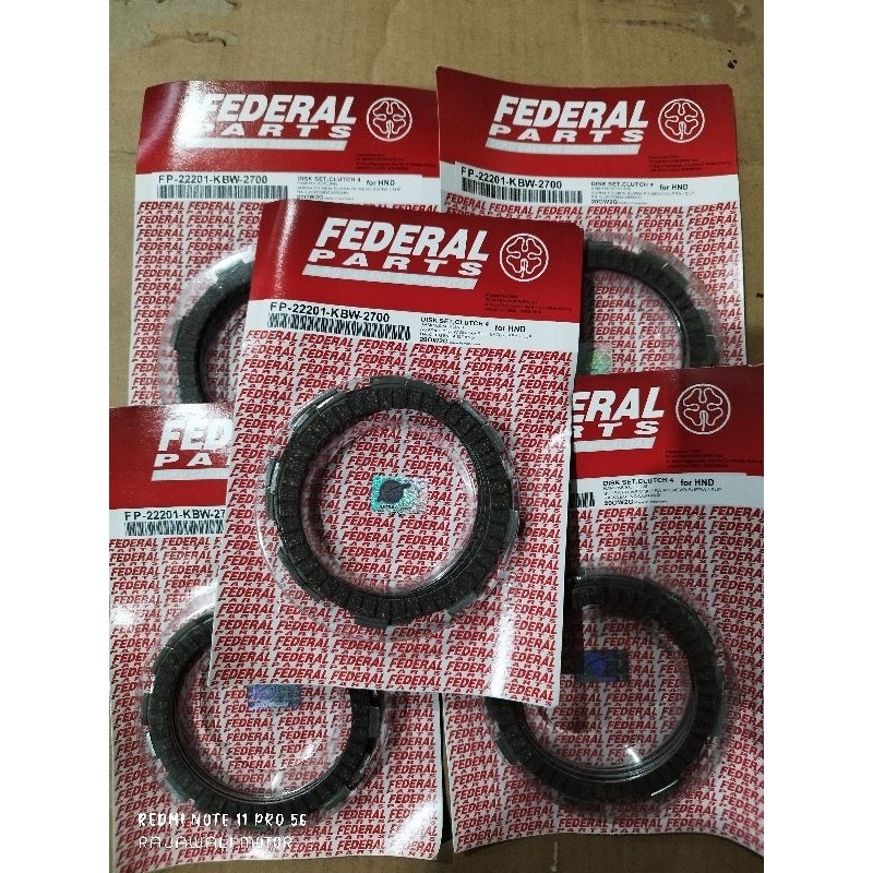 FP-22201-KBW-2700 kampas kopling supra x, fit, legenda, grand federal original