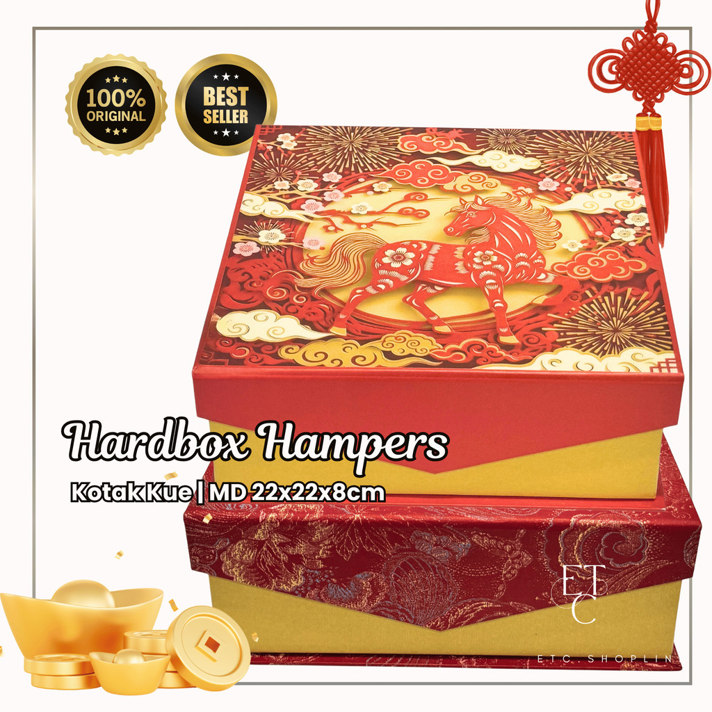 Hard Box Wallpaper & Printing 22×22×8cm Magnet Dasi | Box Kue Kotak Lapis Legit | Gift Hampers Box